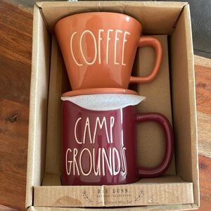 Rae Dunn Camp Grounds Mug and Coffee Drip Set